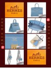 HERMES BIRKIN 35 (Pre-owned) - Blue jean, Togo leather, Ghw